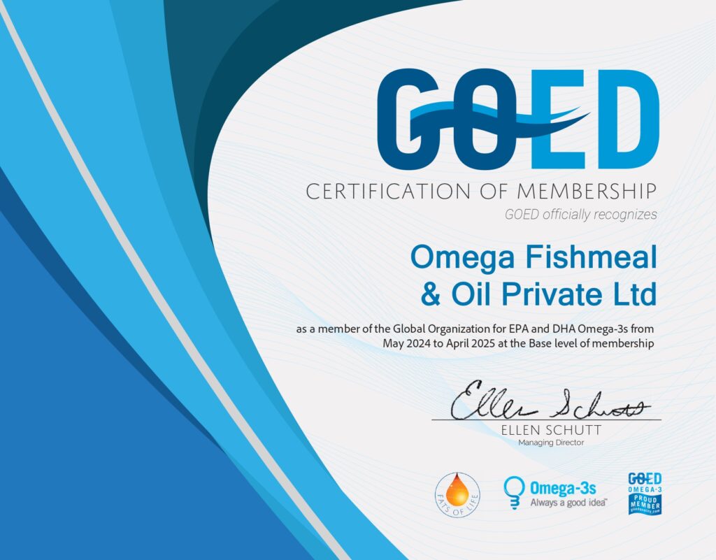 Omega Fishmeal and Oil Ltd GOED Certificate 2024